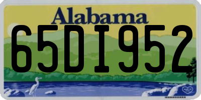 AL license plate 65DI952