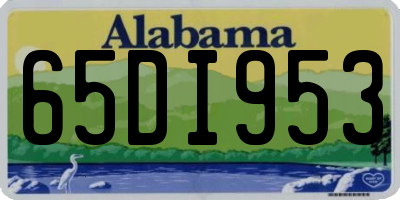 AL license plate 65DI953