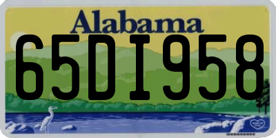 AL license plate 65DI958