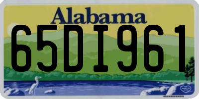 AL license plate 65DI961