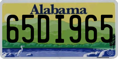 AL license plate 65DI965