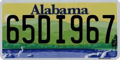 AL license plate 65DI967