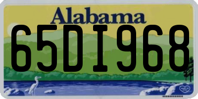 AL license plate 65DI968