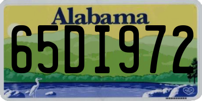 AL license plate 65DI972
