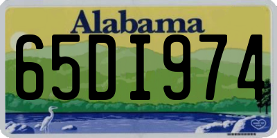 AL license plate 65DI974
