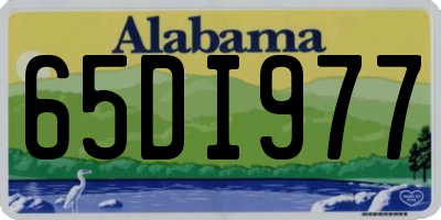 AL license plate 65DI977