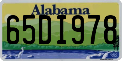 AL license plate 65DI978