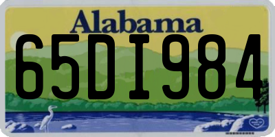 AL license plate 65DI984