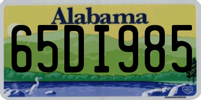 AL license plate 65DI985