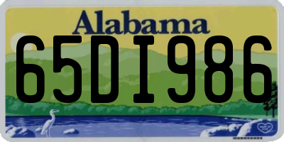 AL license plate 65DI986