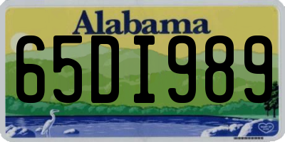 AL license plate 65DI989
