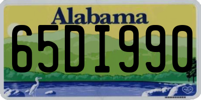 AL license plate 65DI990
