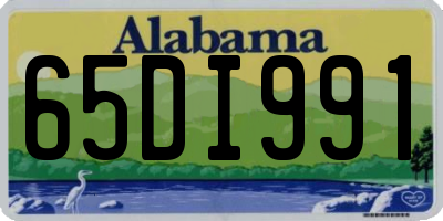 AL license plate 65DI991