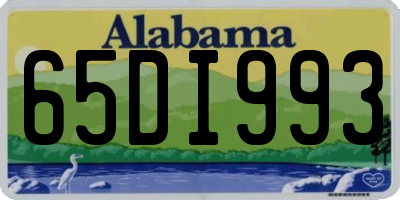 AL license plate 65DI993