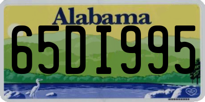 AL license plate 65DI995