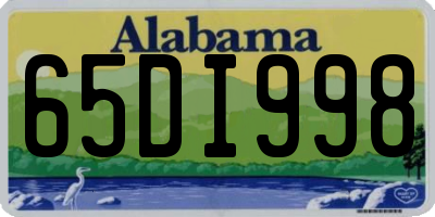 AL license plate 65DI998