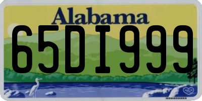 AL license plate 65DI999