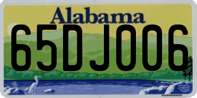 AL license plate 65DJ006