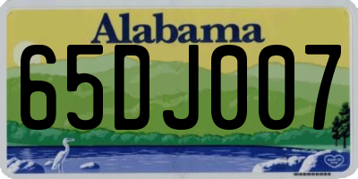 AL license plate 65DJ007