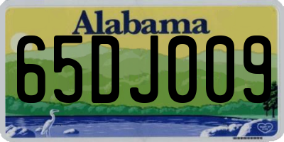 AL license plate 65DJ009