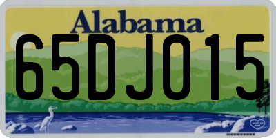 AL license plate 65DJ015