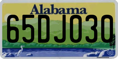 AL license plate 65DJ030