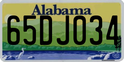 AL license plate 65DJ034