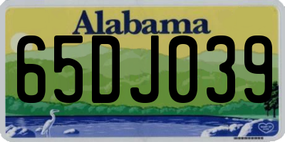 AL license plate 65DJ039