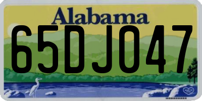 AL license plate 65DJ047