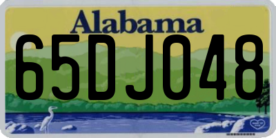 AL license plate 65DJ048