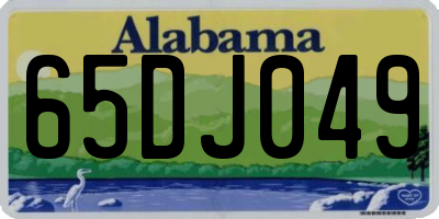 AL license plate 65DJ049