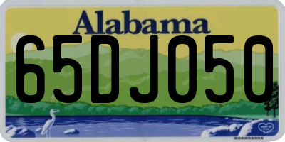 AL license plate 65DJ050