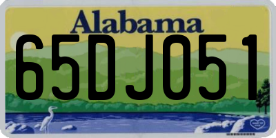 AL license plate 65DJ051