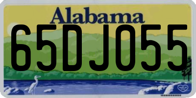 AL license plate 65DJ055