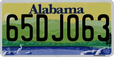 AL license plate 65DJ063