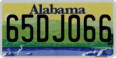 AL license plate 65DJ066
