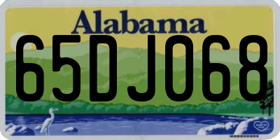 AL license plate 65DJ068