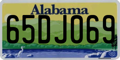 AL license plate 65DJ069