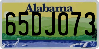 AL license plate 65DJ073