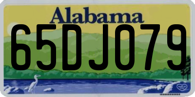 AL license plate 65DJ079