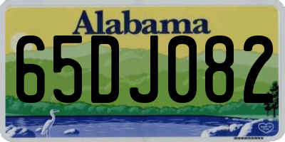 AL license plate 65DJ082