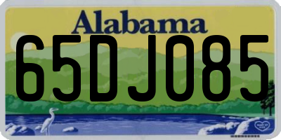 AL license plate 65DJ085