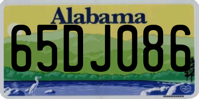 AL license plate 65DJ086
