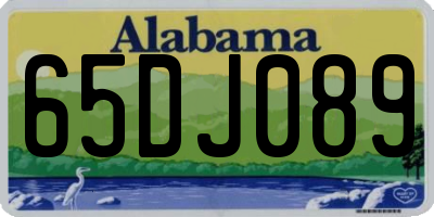 AL license plate 65DJ089