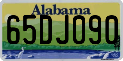 AL license plate 65DJ090