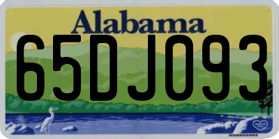 AL license plate 65DJ093