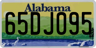AL license plate 65DJ095