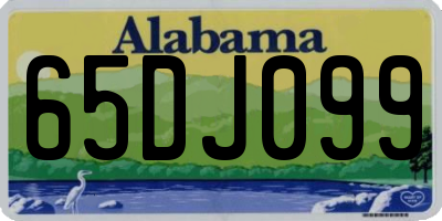 AL license plate 65DJ099