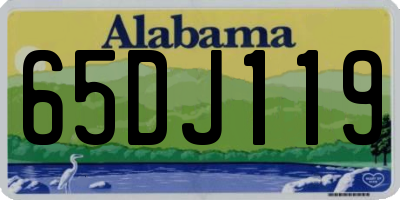 AL license plate 65DJ119