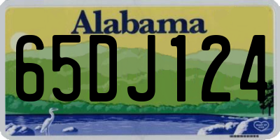AL license plate 65DJ124
